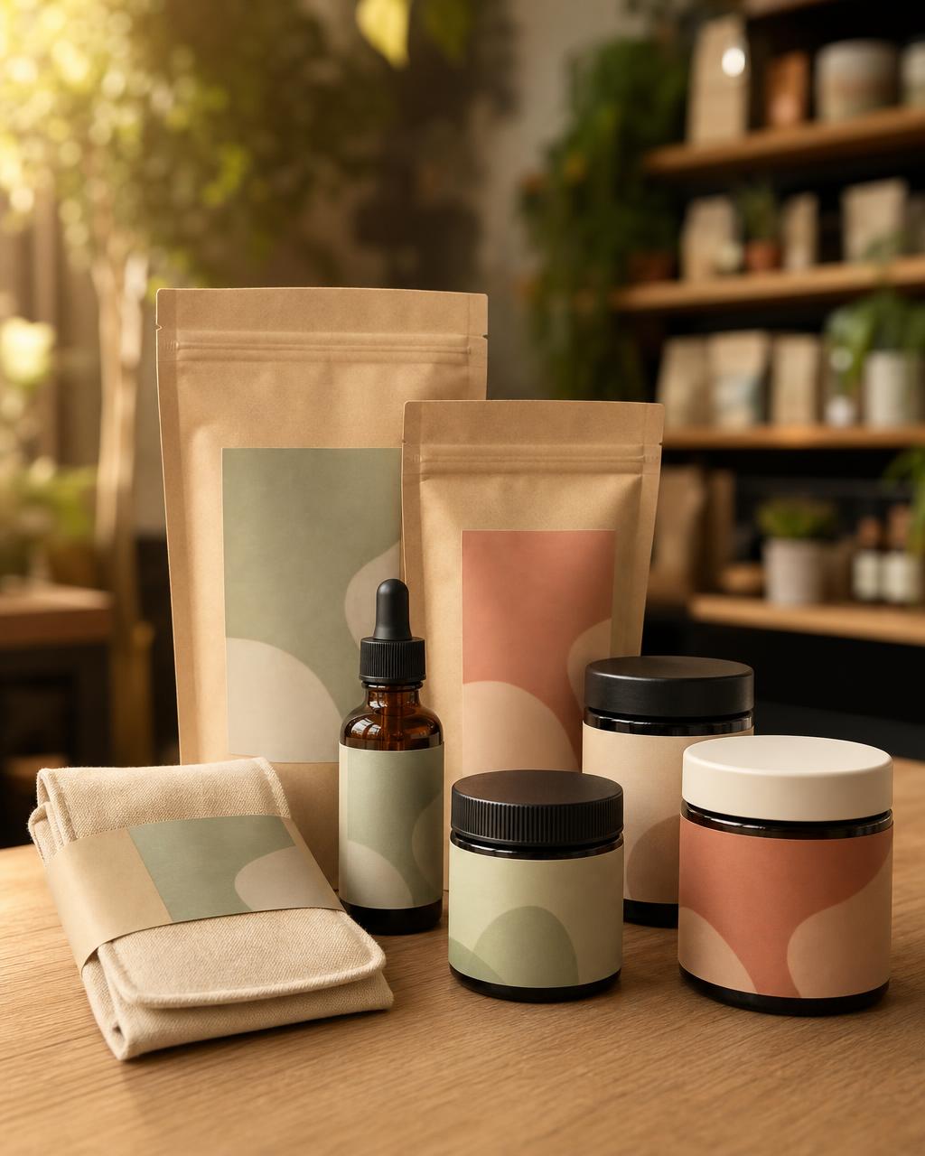 Apothecary jar of dried cannabis flower
